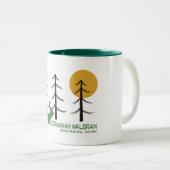 Tasse 2 Couleurs Carmanah Walbran Provincial Park Trail (Devant droit)