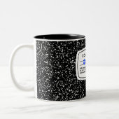 Tasse 2 Couleurs Carnet de composition personnalisable (Gauche)