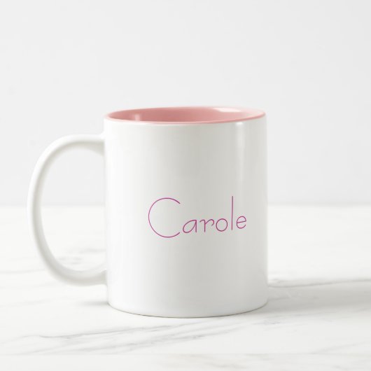 Tasse 2 Couleurs Carole Carole (Gauche)