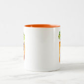 Tasse 2 Couleurs Carottes aquarelles légumes mignons (Centre)