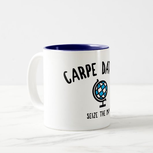 Tasse 2 Couleurs Carpe Datum Saisir La Carte (Devant gauche)
