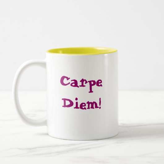 Tasse 2 Couleurs Carpe Diem ! (Gauche)
