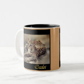 Tasse 2 Couleurs carré ocelot 2 (Devant gauche)