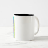 TASSE 2 COULEURS CARRÉ SPIRAL (Devant droit)