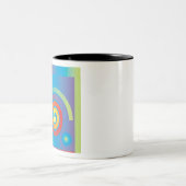 TASSE 2 COULEURS CARRÉ SPIRAL (Centre)
