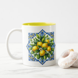 Tasse 2 Couleurs Carreau au citron