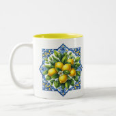 Tasse 2 Couleurs Carreau au citron (Gauche)