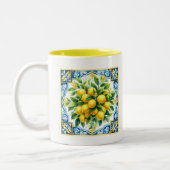 Tasse 2 Couleurs Carreau au citron (Gauche)
