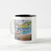 TASSE 2 COULEURS CARREAUX DE L'ÎLE CATALINA (Devant gauche)