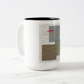 Tasse 2 Couleurs Carrés en flux (Devant gauche)