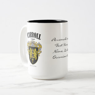 Tasse 2 Couleurs Carroll Famille Crest, Traduction & Signification