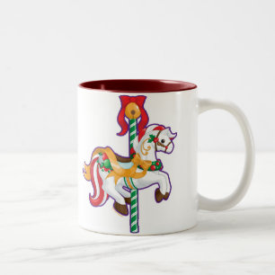 Tasse 2 Couleurs Carrousel de Noël