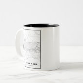 Tasse 2 Couleurs Carte Big Bear Lake (Devant gauche)