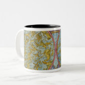 Tasse 2 Couleurs Carte céleste des planètes (Devant gauche)