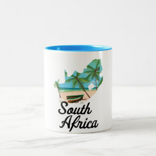 Tasse 2 Couleurs Carte d'Afrique du Sud