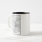 Tasse 2 Couleurs Carte d'Atlanta (Devant gauche)