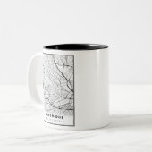 Tasse 2 Couleurs Carte de Cambridge (Devant gauche)