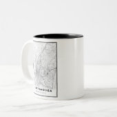 Tasse 2 Couleurs Carte de Chattanooga (Devant gauche)
