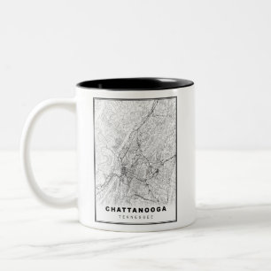 Tasse 2 Couleurs Carte de Chattanooga