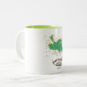 Tasse 2 Couleurs Carte de Hampstead Heath Londres (Devant gauche)