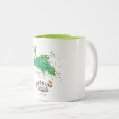 Tasse 2 Couleurs Carte de Hampstead Heath Londres (Devant droit)