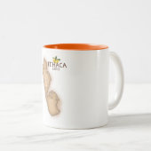 Tasse 2 Couleurs carte de la grèce (Devant droit)