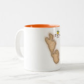 Tasse 2 Couleurs carte de la grèce (Devant gauche)