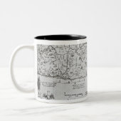 Tasse 2 Couleurs Carte de la Palestine, d'un Haggadah de pâque (Gauche)