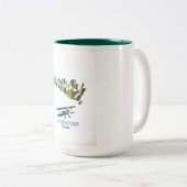 Tasse 2 Couleurs Carte de l'île Manitoulin Canada (Devant droit)