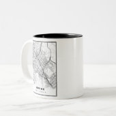 Tasse 2 Couleurs Carte de l'Irvine (Devant gauche)