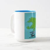 Tasse 2 Couleurs Carte de Styrsö Göteborg Suède (Devant gauche)