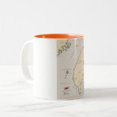 Tasse 2 Couleurs Carte de Taïwan (Devant gauche)