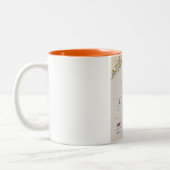 Tasse 2 Couleurs Carte de Taïwan (Gauche)