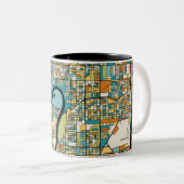 Tasse 2 Couleurs Carte d'Edmonton (Devant droit)