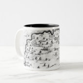 Tasse 2 Couleurs Carte des Barbade (Devant gauche)