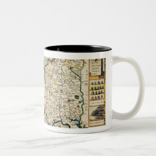 Tasse 2 Couleurs Carte des Cornouailles