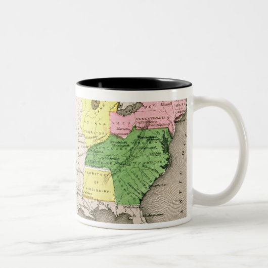 Tasse 2 Couleurs Carte des Etats-Unis (Droit)