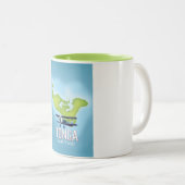 Tasse 2 Couleurs Carte des Tonga (Devant droit)