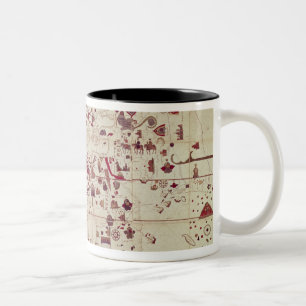 Tasse 2 Couleurs Carte des vieux et nouveaux mondes, c.1500