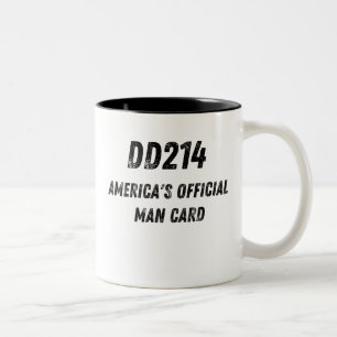 Tasse 2 Couleurs Carte d'identité officielle de l'Amérique DD214