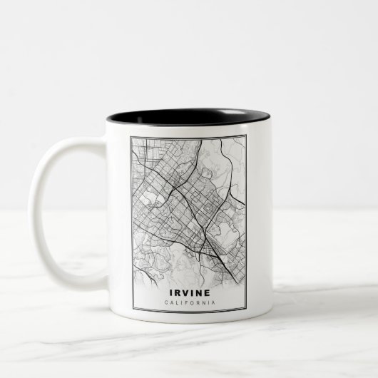 Tasse 2 Couleurs Carte d'Irvine (Gauche)