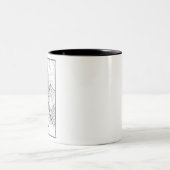 Tasse 2 Couleurs Carte d'Irvine (Centre)
