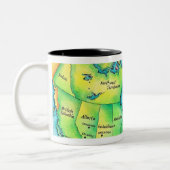 Tasse 2 Couleurs Carte du Canada (Gauche)