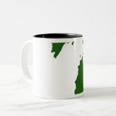 Tasse 2 Couleurs Carte du Michigan (Devant gauche)