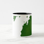 Tasse 2 Couleurs Carte du Michigan (Centre)