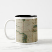 Tasse 2 Couleurs Carte du monde (Gauche)