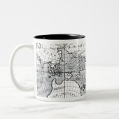 Tasse 2 Couleurs Carte du monde (Gauche)