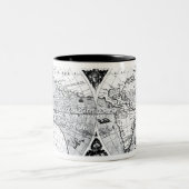 Tasse 2 Couleurs Carte du monde (Centre)