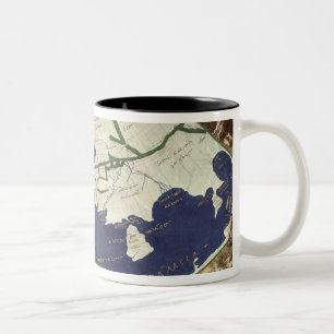 Tasse 2 Couleurs Carte du monde connu, de 'Geographia