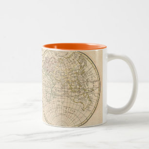 Tasse 2 Couleurs Carte du monde Vintage